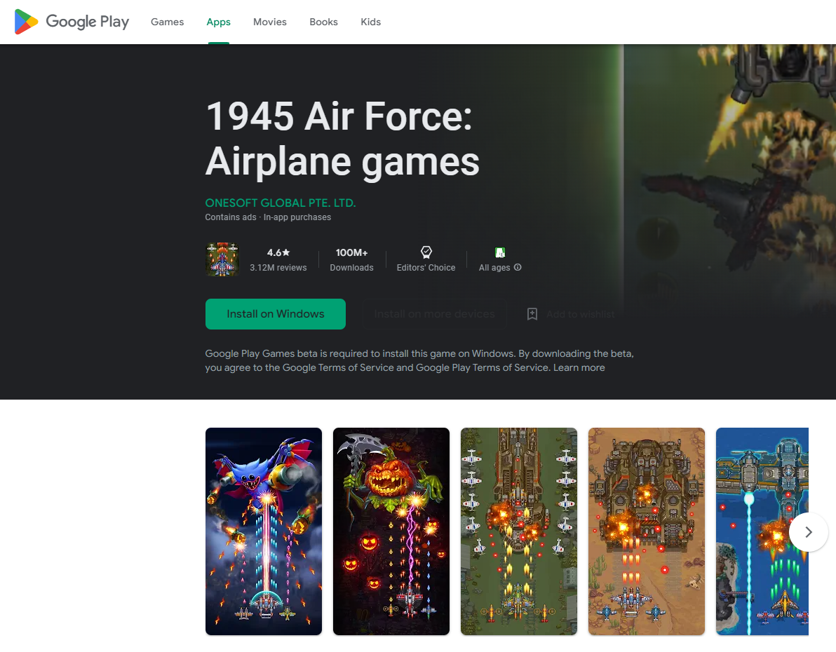 How to Install and Play 1945 Air Force: Airplane games on PC with
